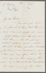 Catherine E. M. Conway to Jane Porter, autograph letter signed