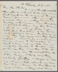 Charles Kelsall to Jane Porter, autograph letter signed