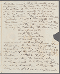 Charles Kelsall to Jane Porter, autograph letter signed