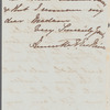 Henrietta E. Erskine to Jane Porter, autograph letter signed