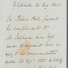 Robert Peel to John Shephard, autograph letter third person