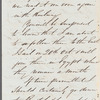 John Emerson to Jane Porter, autograph letter signed