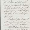 John Emerson to Jane Porter, autograph letter signed