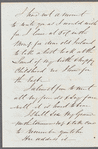 John Emerson to Jane Porter, autograph letter signed