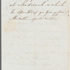 John Emerson to Jane Porter, autograph letter signed