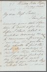 Mary Simpkinson, Lady Simpkinson to Jane Porter, autograph letter signed