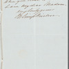 Mary Simpkinson, Lady Simpkinson to Jane Porter, autograph letter signed