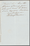 Mary Simpkinson, Lady Simpkinson to Jane Porter, autograph letter signed