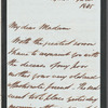 Captain D. [K.?] Maclaurin to Jane Porter, autograph letter signed