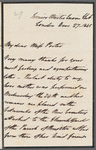 Captain D. [K.?] Maclaurin to Jane Porter, autograph letter signed