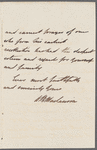 Captain D. [K.?] Maclaurin to Jane Porter, autograph letter signed