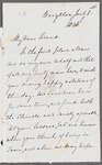 William Alexander Mackinnon to Jane Porter, autograph letter signed