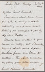 Dudley Coutts Stuart to Jane Porter, autograph letter signed