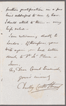 Dudley Coutts Stuart to Jane Porter, autograph letter signed