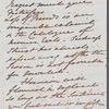 Sir Robert Wilson to Jane Porter, autograph letter signed