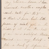 Sarah Hazard to Jane Porter, autograph letter signed