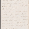 Harriet Shephard to Jane Porter, autograph letter signed