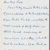 Henry Raikes to Jane Porter, autograph letter signed