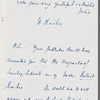 Henry Raikes to Jane Porter, autograph letter signed