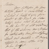 James Henry Monk to Jane Porter, autograph letter signed