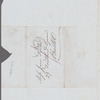 Mr. Daniel to to Jane Porter, autograph letter third person