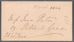 Jonathan Henry Woodward to Jane Porter, autograph letter signed