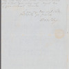 Theodore Sedgwick Fay to Jane Porter, autograph letter signed