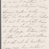 Nina Napier to Jane Porter, autograph letter signed