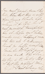 Nina Napier to Jane Porter, autograph letter signed