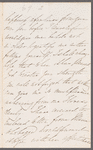 Nina Napier to Jane Porter, autograph letter signed