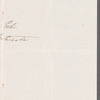 Nina Napier to Jane Porter, autograph letter signed