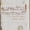 Joseph Rickerby to Jane Porter, autograph letter signed