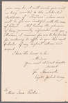 Franciszek Stawiarski to Jane Porter, autograph letter signed