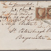 Katherine Villiers Clarendon, Lady Clarendon to Jane Porter, envelope (empty)