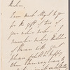 John Russell, Lord Russell to Jane Porter, autograph letter signed