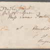 Dudley Coutts Stuart to Jane Porter, autograph letter signed