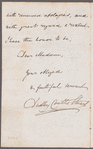 Dudley Coutts Stuart to Jane Porter, autograph letter signed