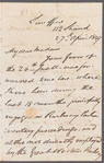 [?] Campbell to Jane Porter, autograph letter signed