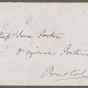 Dudley Coutts Stuart to Jane Porter, autograph letter signed