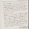 Catherine Maria Bury, Lady Charleville to Jane Porter, autograph letter signed