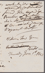 Jane Porter to William Law, autograph letter third person (copy)
