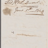 Jane Porter to William Law, autograph letter third person (copy)