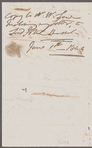 Jane Porter to William Law, autograph letter third person (copy)