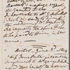 Jane Porter to Arbuthnot, autograph letter third person (copy)
