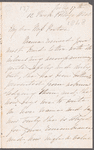 Georgiana Maria Jane Crawford Bromehead to Jane Porter, autograph letter signed