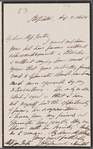 James Henry Monk to Jane Porter, autograph letter signed