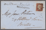 John Sinclair to Jane Porter, autograph letter signed
