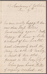 [Catherine?] Marlay to Jane Porter, autograph letter signed