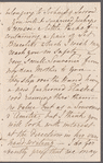 [Catherine?] Marlay to Jane Porter, autograph letter signed