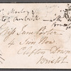 [Catherine?] Marlay to Jane Porter, autograph letter signed